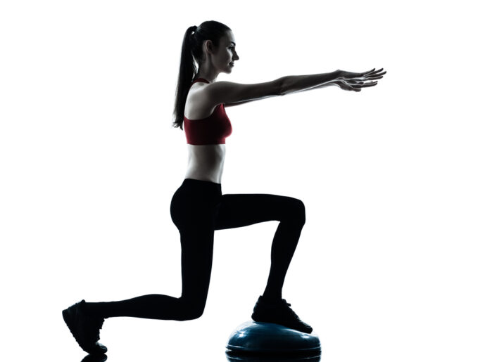 posture while using bosu ball